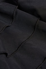 Ruffled Halterneck Bodysuit in Black