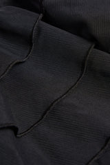 Kateproms Ruffled Halterneck Bodysuit in Black