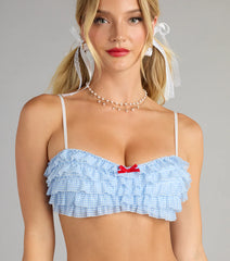Kansas Dreamer Gingham Bra & Skirt Set