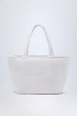 Towelling Tote Bag in White