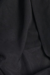 Cowl-Neck Backless Crop Top in Black